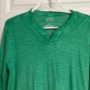 Daniel Cremieux Men's Green Long Sleeve Shirt